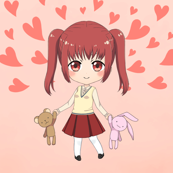 キャラクターメーカーの完成画像サンプル：オリジナルキャラクターをパーツ選択でカスタマイズ